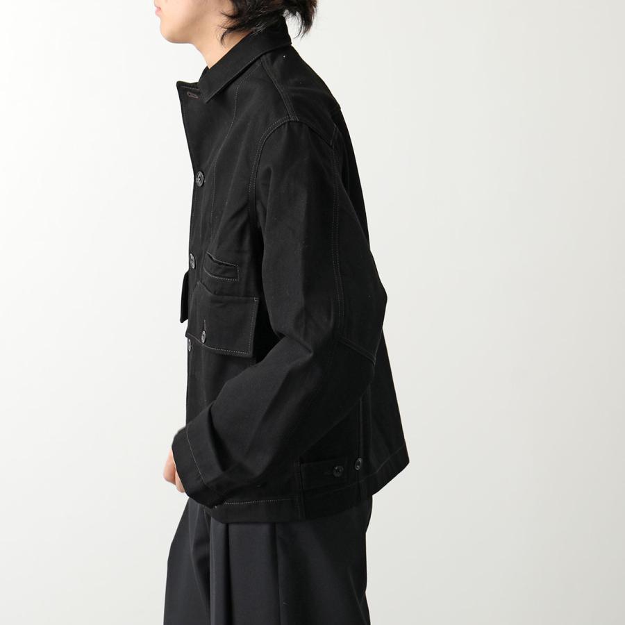 Lemaire ルメール デニムジャケット BOXY JACKET ボクシージャケット OW306 LD1000 メンズ 長袖 ブルゾン BK999/BLACK｜s-musee｜04