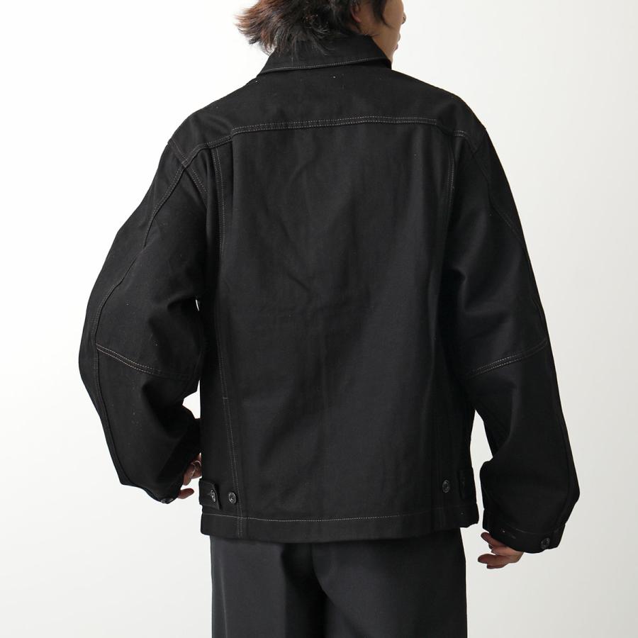 Lemaire ルメール デニムジャケット BOXY JACKET ボクシージャケット OW306 LD1000 メンズ 長袖 ブルゾン BK999/BLACK｜s-musee｜05