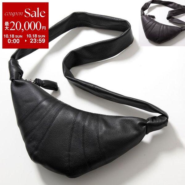 ぱ*こ様 入手困難✨ LEMAIRE ルメール ショルダーバッグ レザー ブラッ LEMAIRE（ルメール） クロスボディバッグ SMALL CROISSANT BAG