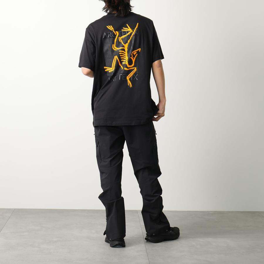 ARCTERYX アークテリクス 半袖 Tシャツ Arc' Multi Bird Logo SS M X000007747 メンズ ロゴ コットン クルーネック Black｜s-musee｜04