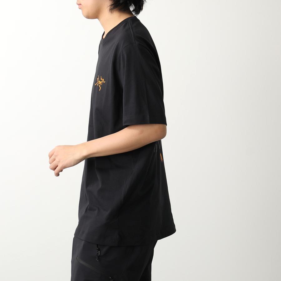 ARCTERYX アークテリクス 半袖 Tシャツ Arc' Multi Bird Logo SS M X000007747 メンズ ロゴ コットン クルーネック Black｜s-musee｜06