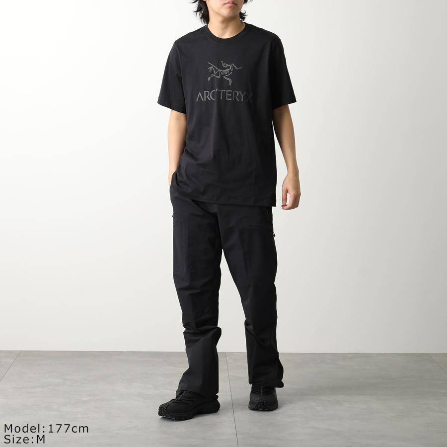 ARCTERYX アークテリクス Tシャツ Arc'Word Logo SS M X000007991 メンズ 半袖 カットソー ロゴT クルーネック コットン Black｜s-musee｜03