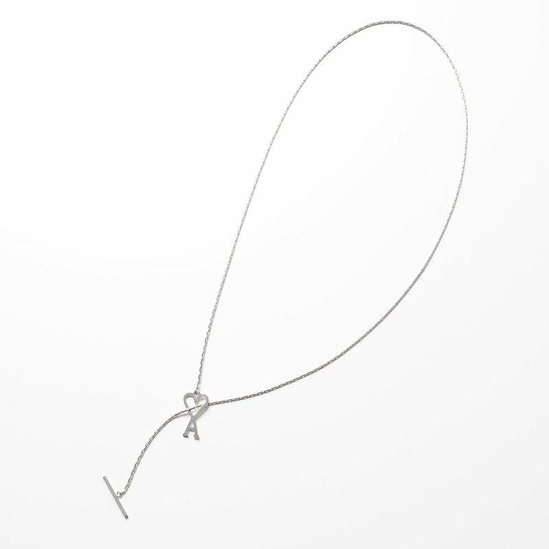 【〜3/31期間限定SALE】 希少シルバーロゴ、AMI PARIS正規品 AMI Alexandre Mattiussi ami paris アミパリス ネックレス UJW916 361