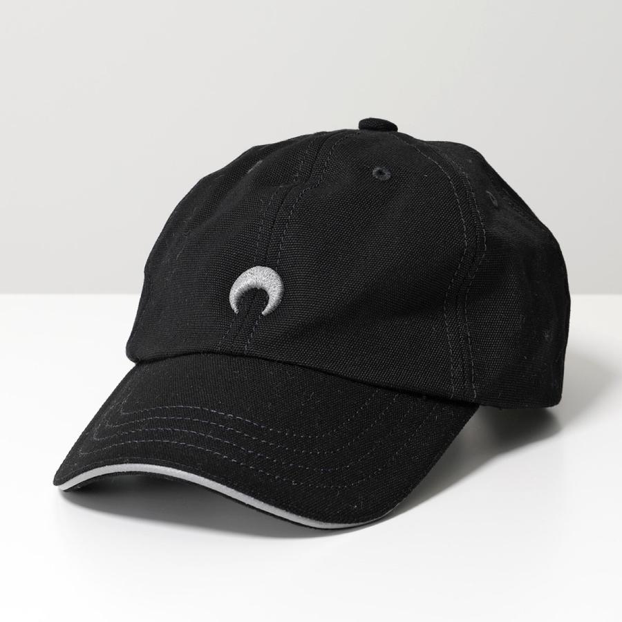 Marine Serre マリーン セル ベースボールキャップ Canvas Baseball Cap UHG001 レディース 三日月 モチーフ 刺繍 コットン 帽子 BK99/BLACK｜s-musee｜03