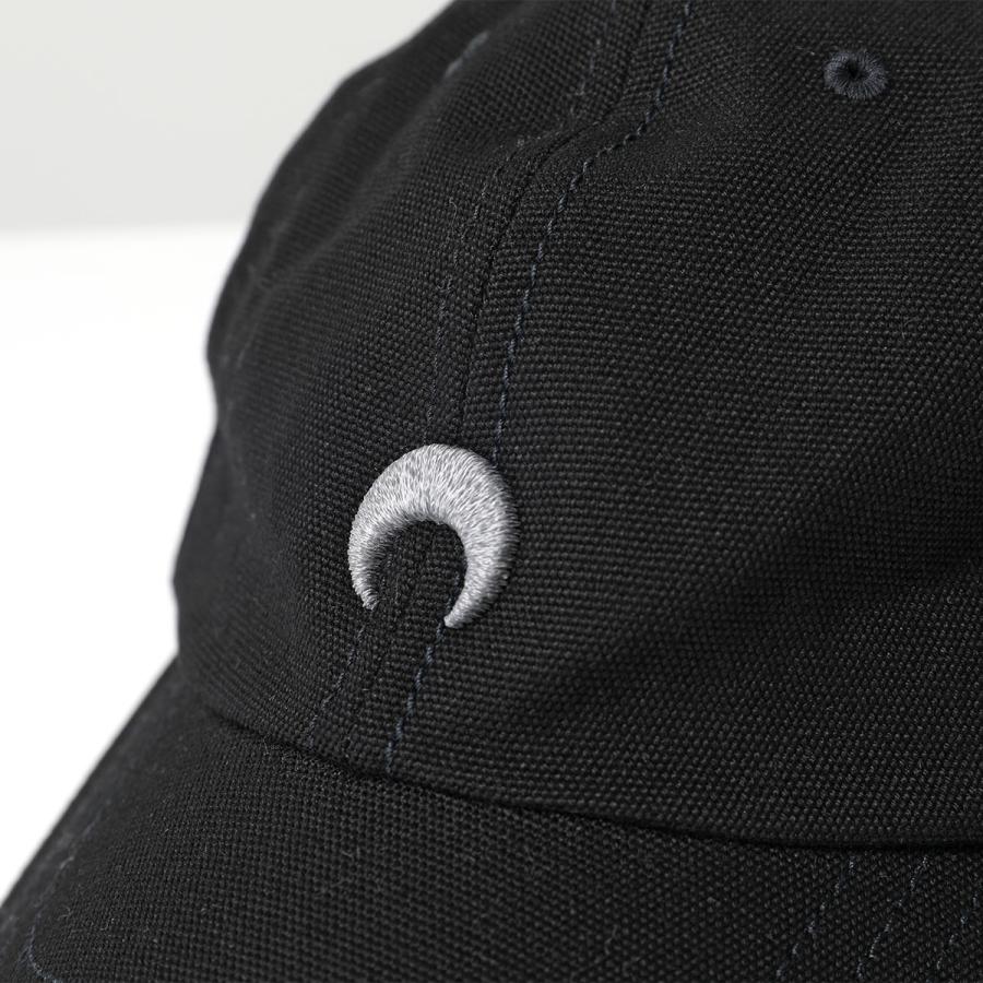 Marine Serre マリーン セル ベースボールキャップ Canvas Baseball Cap UHG001 レディース 三日月 モチーフ 刺繍 コットン 帽子 BK99/BLACK｜s-musee｜07