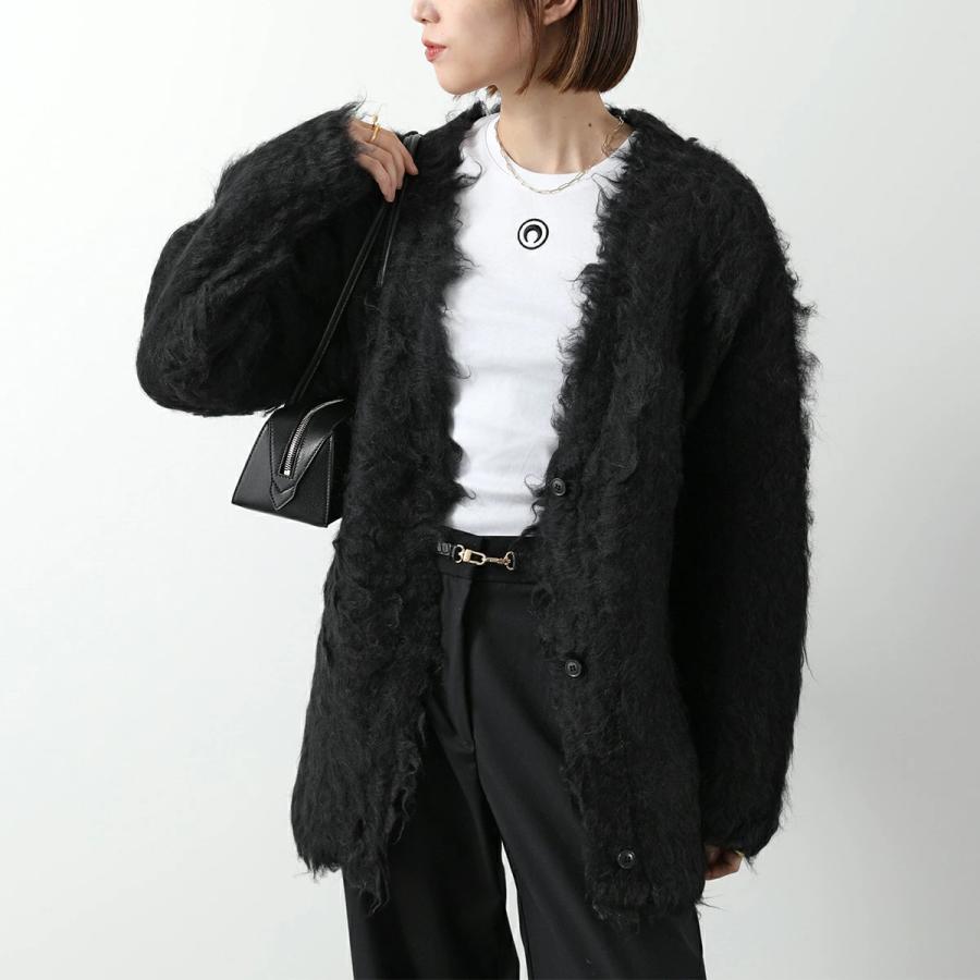 Marine Serre マリーン セル Tシャツ Moon Logo Jersey SS Baby Fit T-Shirt WTT012A レディース 半袖 クルーネック 三日月 モチーフ ロゴ 刺繍の画像