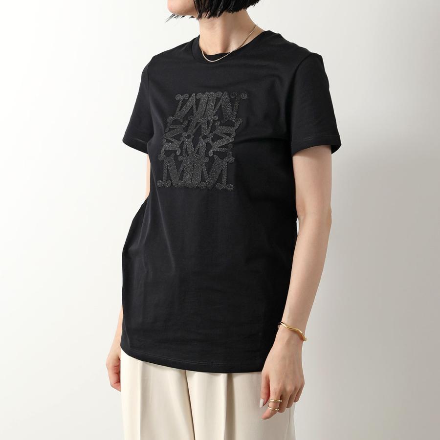 MAX MARA マックスマーラ Tシャツ TAVERNA レディース 半袖 カットソー クルーネック コットン 刺繍 MロゴT 005｜s-musee｜04