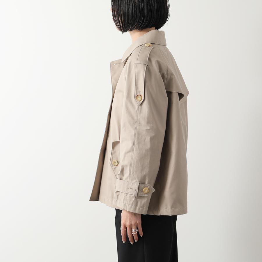 Max Mara The Cube マックスマーラ ザ・キューブ トレンチコート DTRENCH レディース コットンブレンド ダブルブレスト ショート丈 撥水加工 013｜s-musee｜05