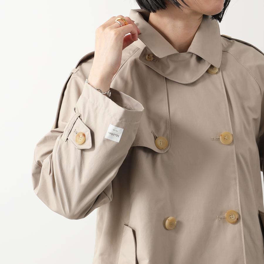 Max Mara The Cube マックスマーラ ザ・キューブ トレンチコート DTRENCH レディース コットンブレンド ダブルブレスト ショート丈 撥水加工 013｜s-musee｜07