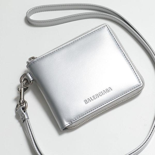 BALENCIAGA バレンシアガ 二つ折り財布 664043 23VGY メンズ ネック 