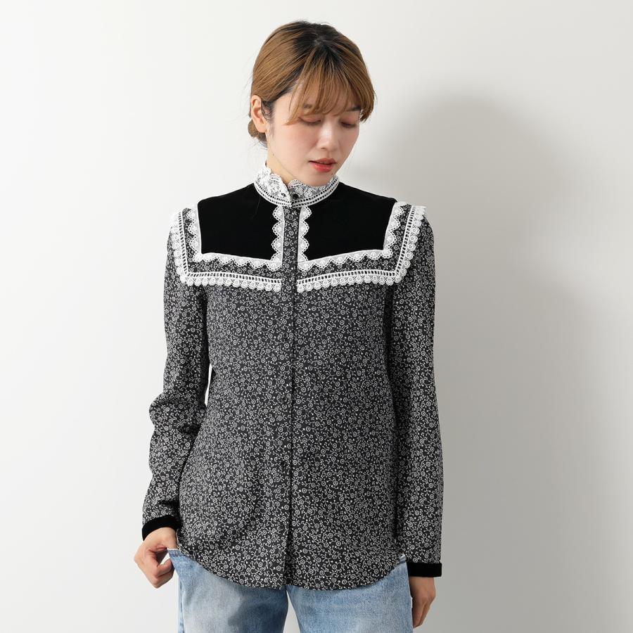 イヴ・サンローラン 長袖シャツ アイボリー d67f9b64a7969d18704d7d995a1c51