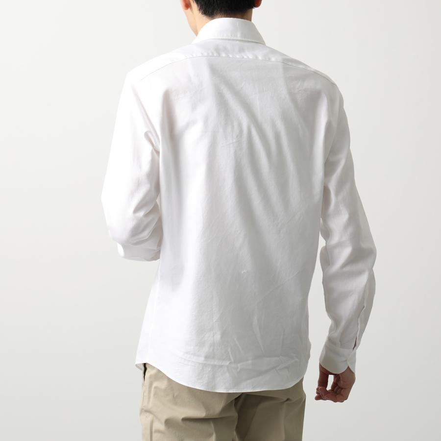 Giannetto vinci fit/ホワイトコットンシャツ GIANNETTO（ジャンネット） シャツ VINCI FIT ヴィンチフィット AC143
