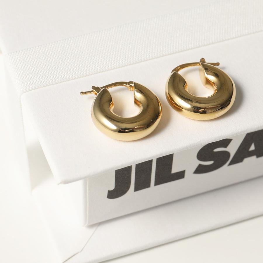 JIL SANDER ジルサンダー ピアス J11VG0003 P4865 レディース イヤリング フープ ロゴ シルバー925 710の画像
