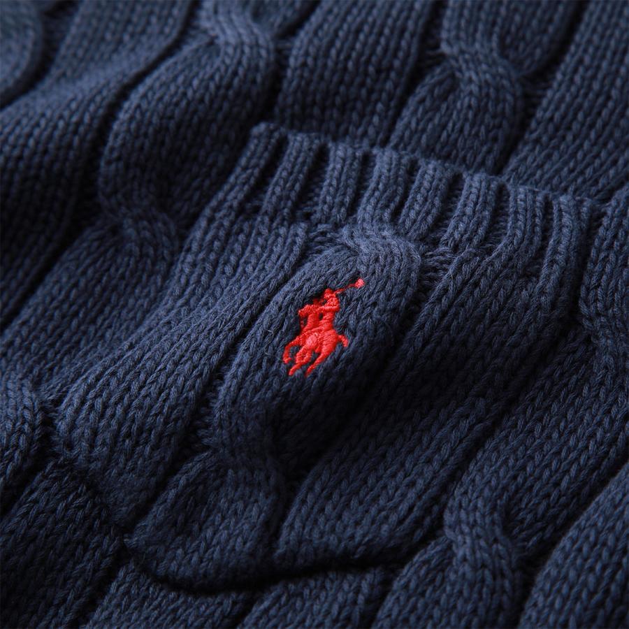 Polo Ralph Lauren ポロ ラルフローレン 半袖 ニット 211895379 レディース クルーネック ケーブルニット コットン 胸ポケット ポニー 刺繍 カラー2色｜s-musee｜11