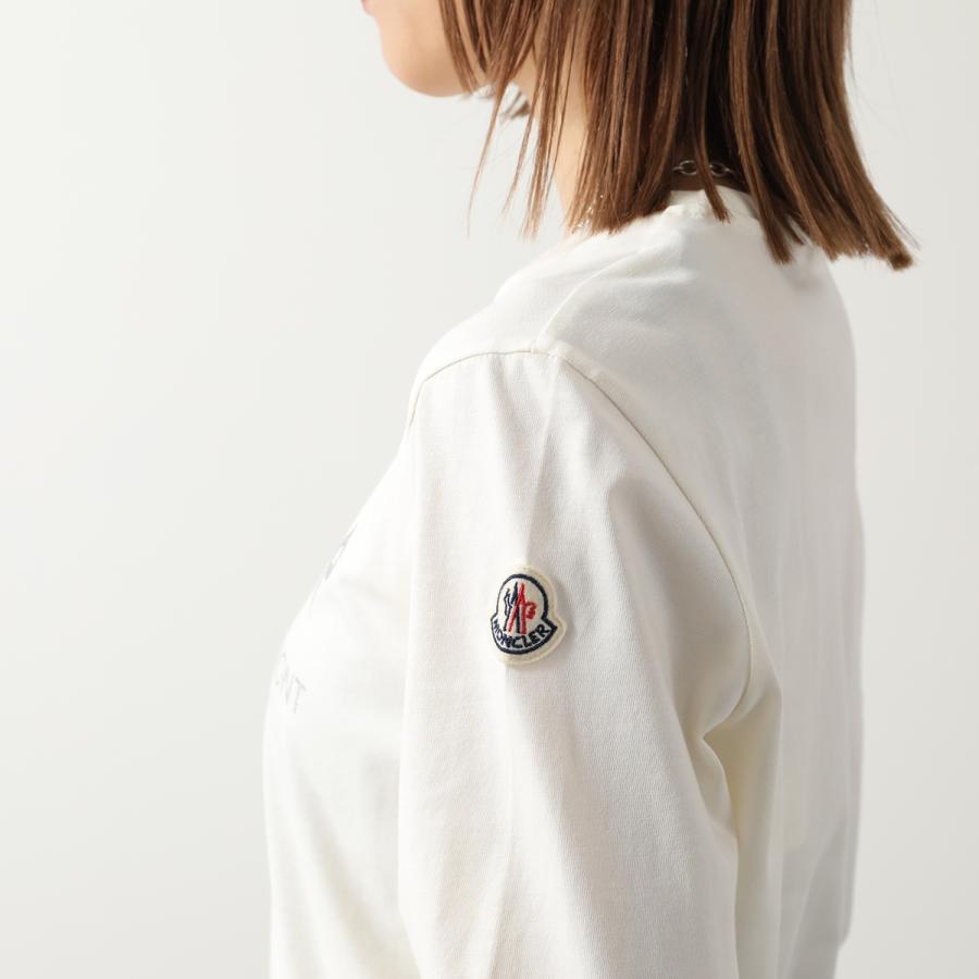 〔美品〕モンクレール　レディース　ロンT ホワイト 長袖 TシャツXS 5S52 モンクレール レディース Tシャツ 長袖 MONCLER ブランド ロンT