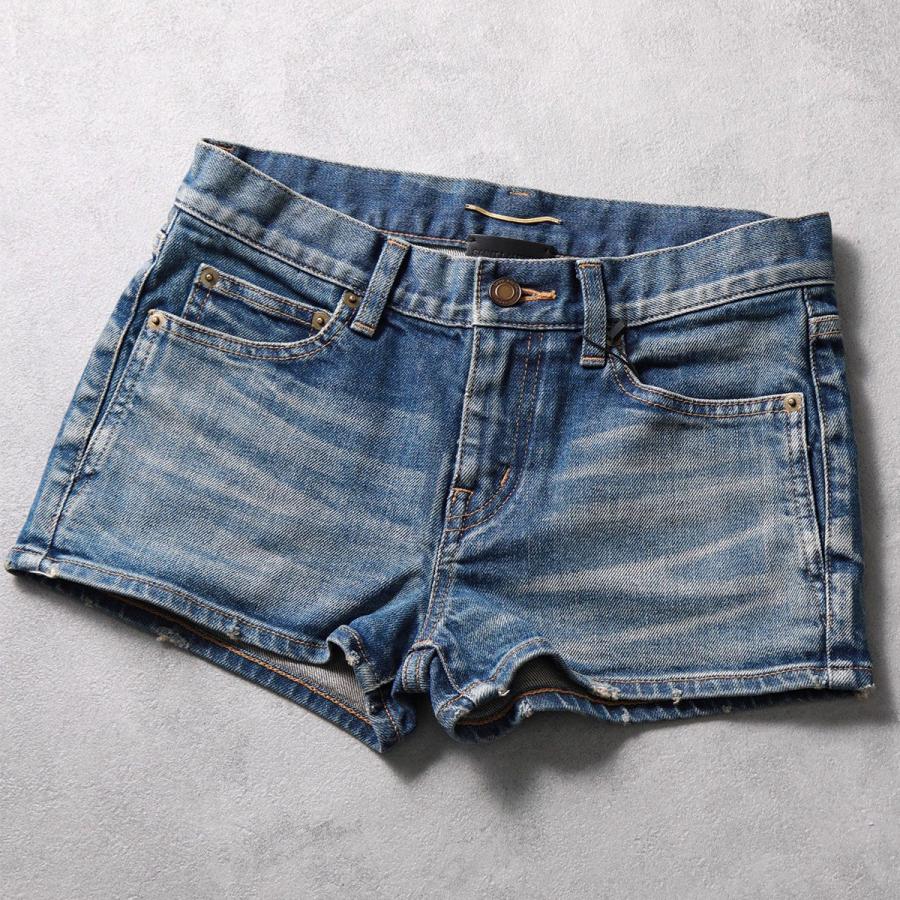 SAIN TLAURENT サンローラン　デニムショートパンツ SAIN TLAURENT サンローラン デニムショートパンツ SAIN TLAURENT サン
