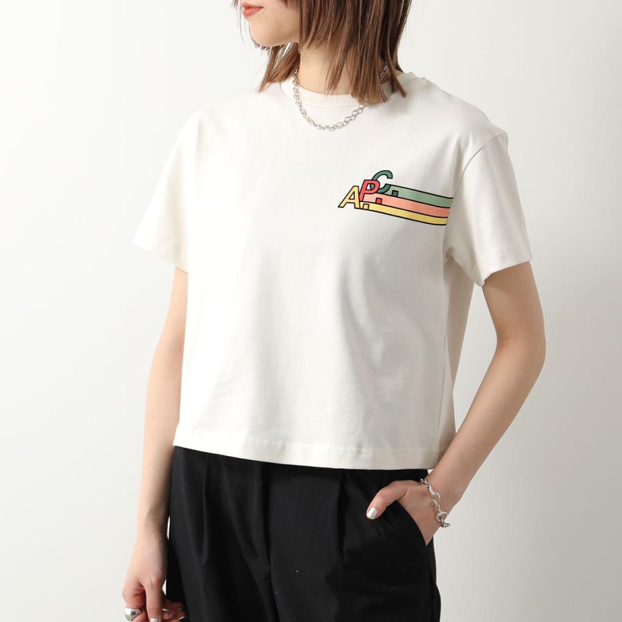 アーペーセー レディース 半袖Tシャツ COGAF F26179 AAB BLANC