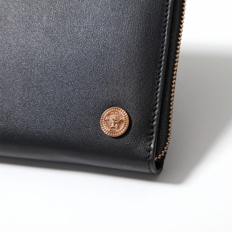 極美品✨VERSACE ヴェルサーチ 本革 ウォレット 長財布 ヴェルサーチェ Versace 財布 長財布 ラウンドファスナー長財布 小銭