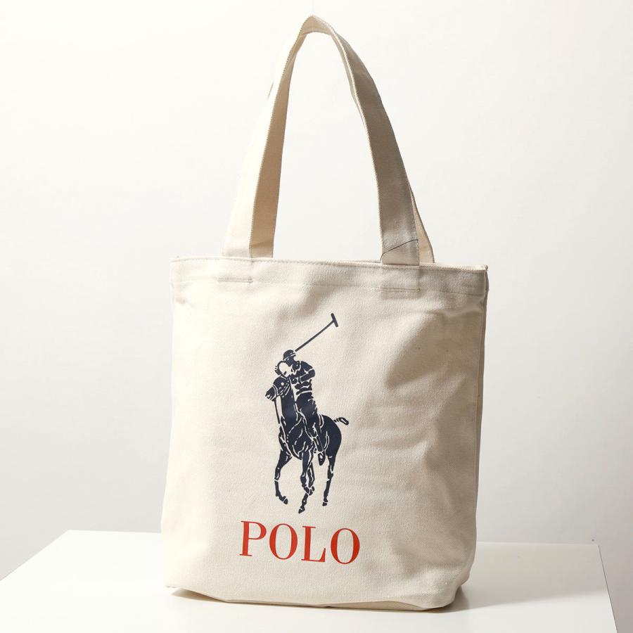 Polo Ralph Lauren ポロ ラルフローレン トートバッグ 9AR018 レディース ロゴ ポニー ショッピングバッグ 鞄 W2U/NATURAL-CANVAS｜s-musee｜05