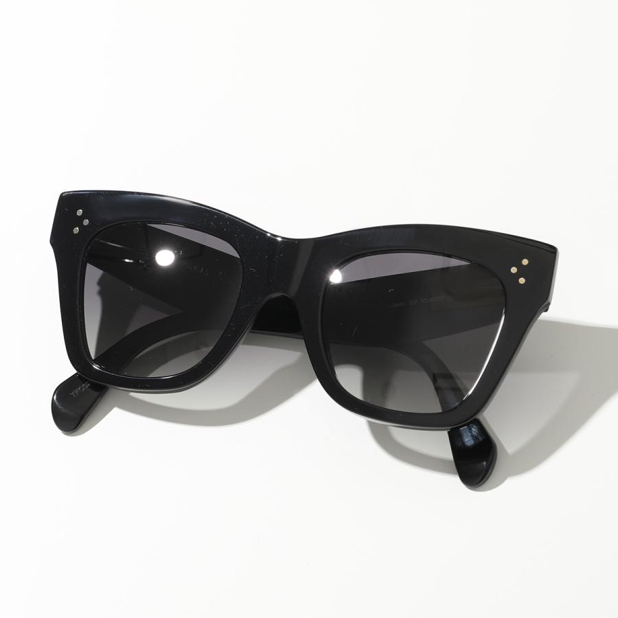 CELINE セリーヌ サングラス 4S004CPLP CL40004I レディース キャットアイ型 ウェリントン型 メガネ 眼鏡 ロゴ アイウェア 38NO/Black｜s-musee｜08