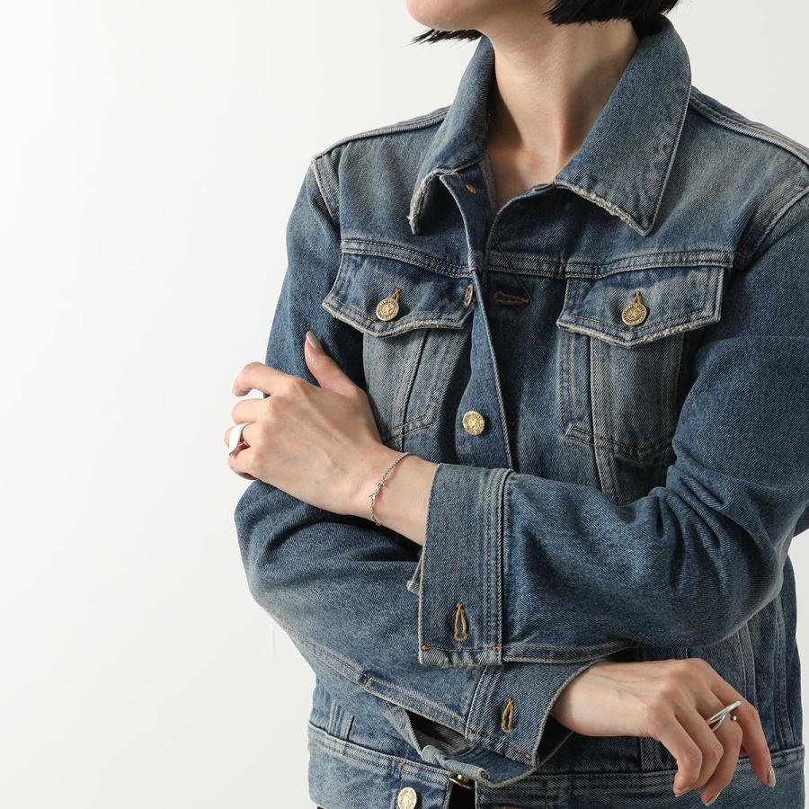 SAINT LAURENT サンローラン カサンドラ チャーム ブレスレット 712345 Y1526 レディース ラインストーン チェーン アクセサリー カラー2色の画像