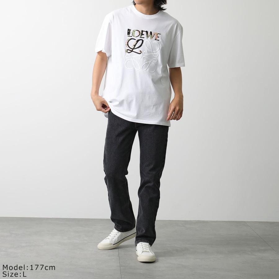 LOEWE ロエベ Tシャツ H526Y22J61 レディース 半袖 カットソー アナグラム ロゴT 刺繍 クルーネック コットン カラー2色｜s-musee｜08