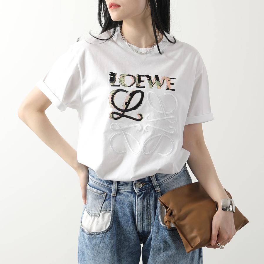 LOEWE ロエベ Tシャツ H526Y22J61 レディース 半袖 カットソー アナグラム ロゴT 刺繍 クルーネック コットン カラー2色｜s-musee｜10