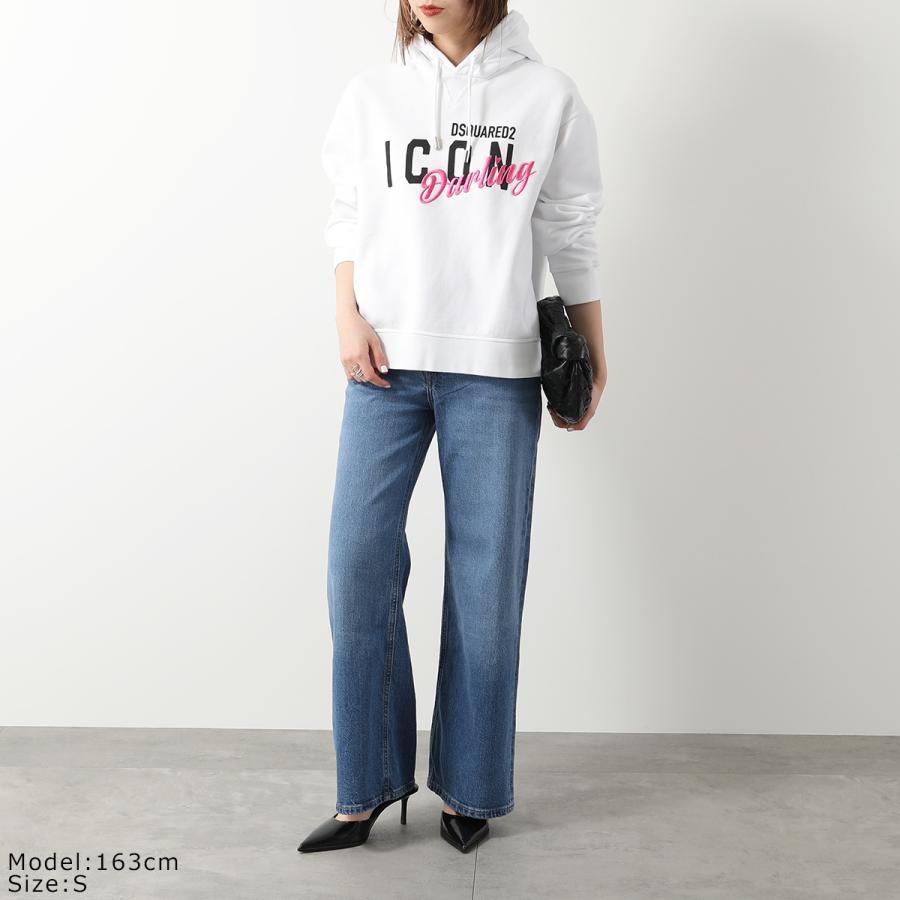 美品★ディースクエアード フーディー レディース スウェットパーカートレーナー DSQUARED2（ディースクエアード） パーカー ICON DARLING COOL FIT