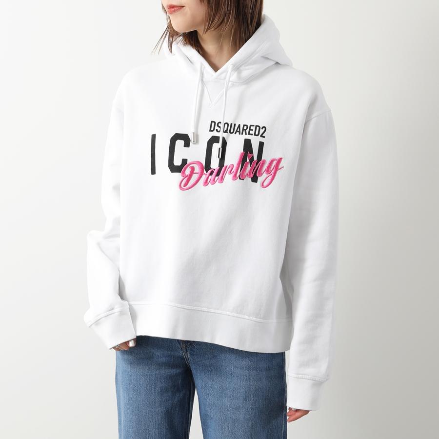 DSQUARED2 ディースクエアード パーカー ICON DARLING COOL FIT HOODIE SWEATSHIRT S80GU0097 S25516 レディース プルオーバー スウェット カラー2色｜s-musee｜05