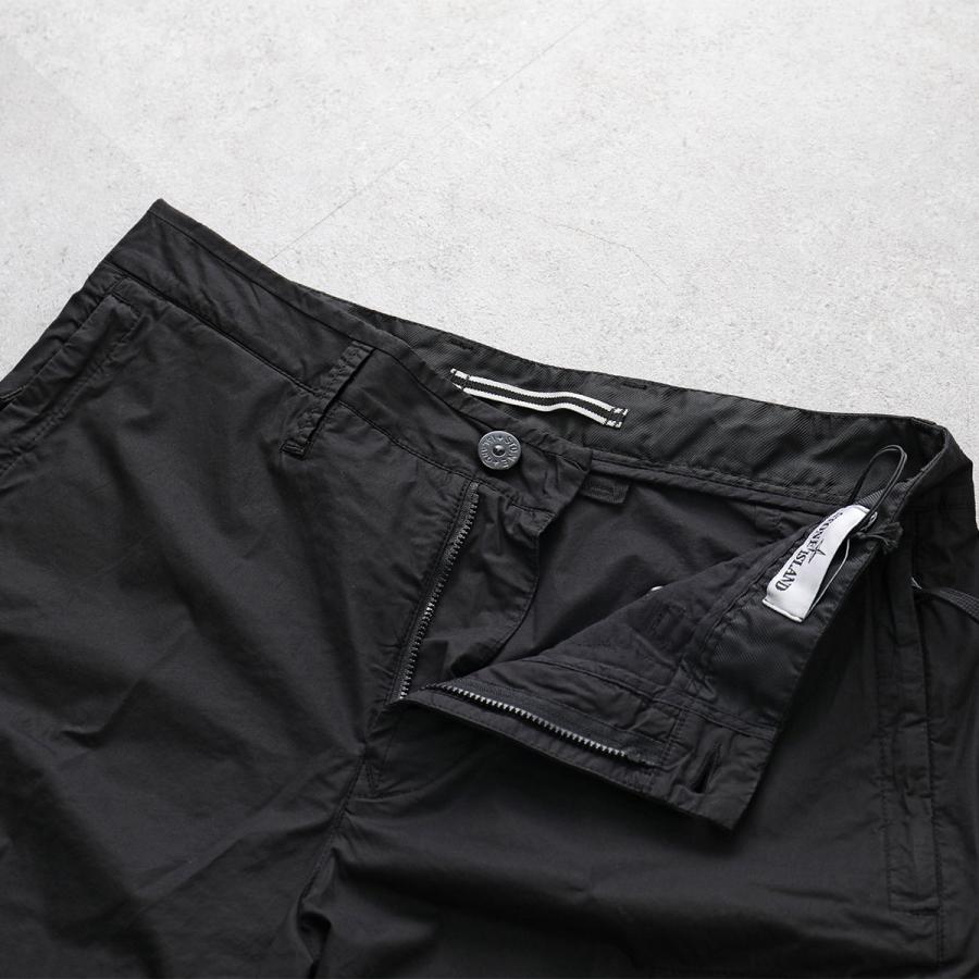 STONE  カーゴハーフパンツ　ブラック　30 アウトレット】STONE ISLAND ストーンアイランド ハーフパンツ