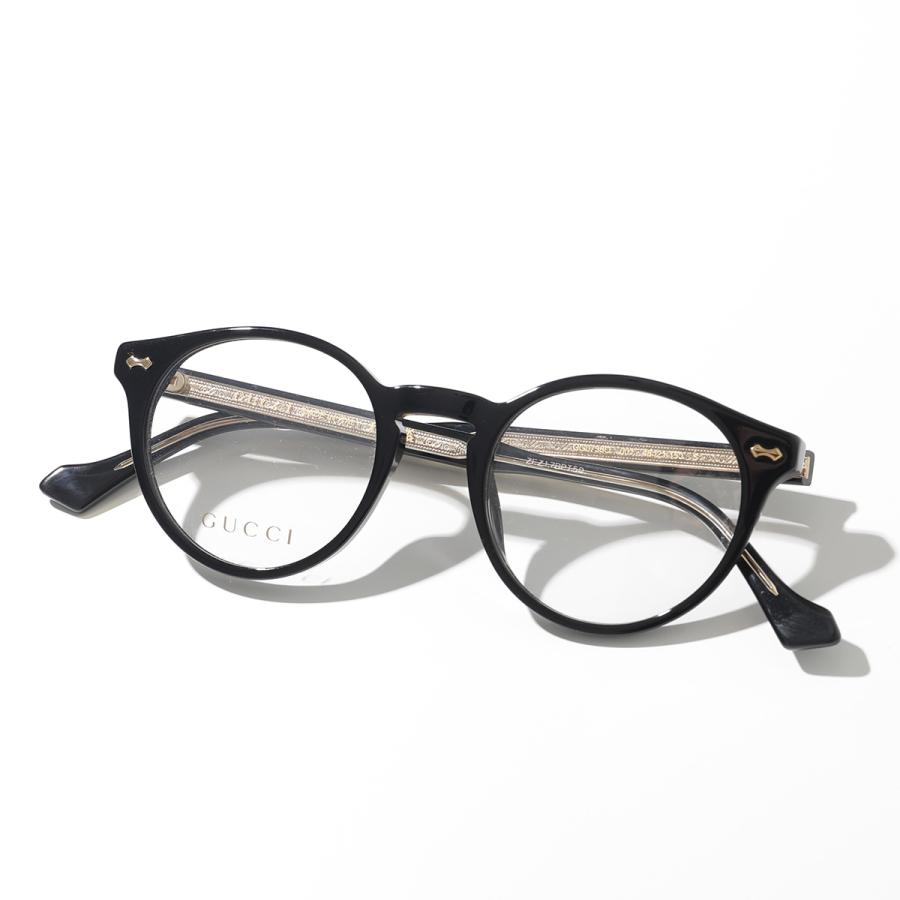 GUCCI（グッチ） メガネ GG0738O メンズ ボストン型 めがね 眼鏡 ロゴ