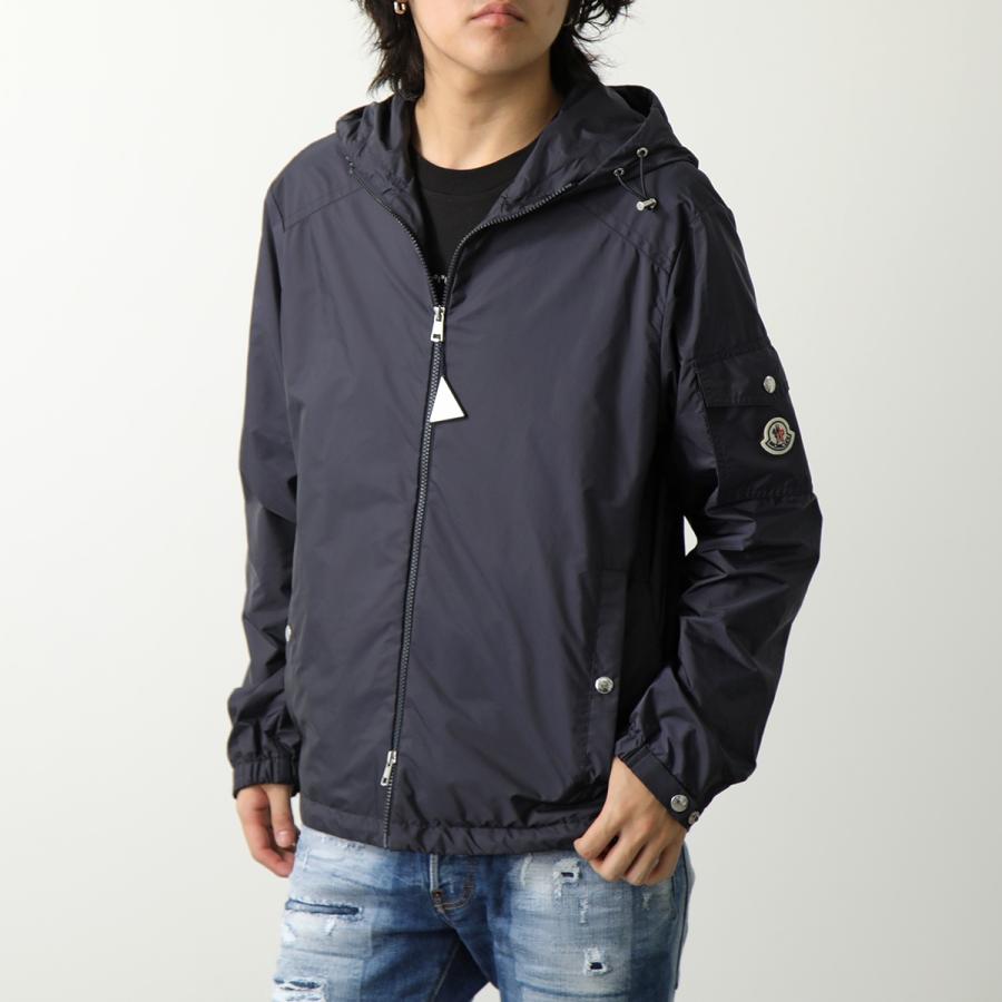 【美品】MONCLERモンクレール・異素材デニムナイロンパーカー・正規品 MONCLER (モンクレール) メンズ ナイロンパーカー ボーダーワッペン