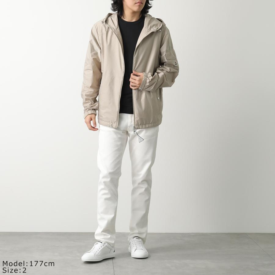 MONCLER 服入れ ホワイト Moncler: ホワイト Andro フード ショート ダウンジャケット | SSENSE 日本