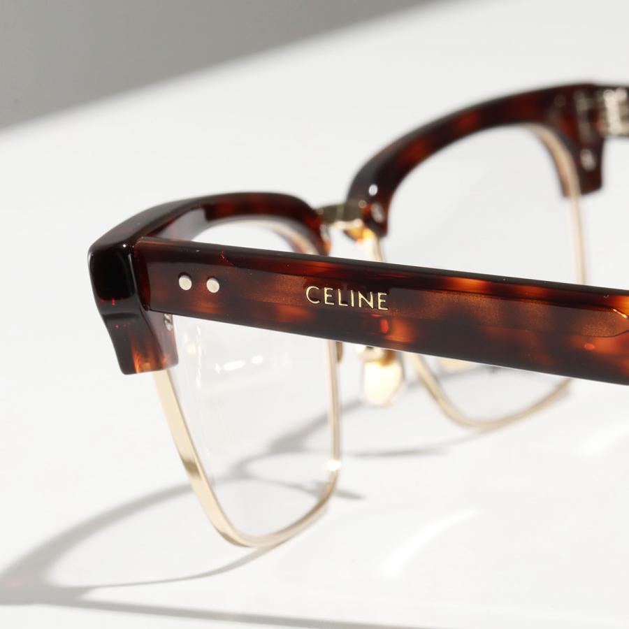 CELINE(セリーヌ) メガネ - CL50026U クリア×黒×シルバー 度入り プラスチック×金属素材 楽天市場】CELINE セリーヌ メガネ CL50026U レディース サーモント