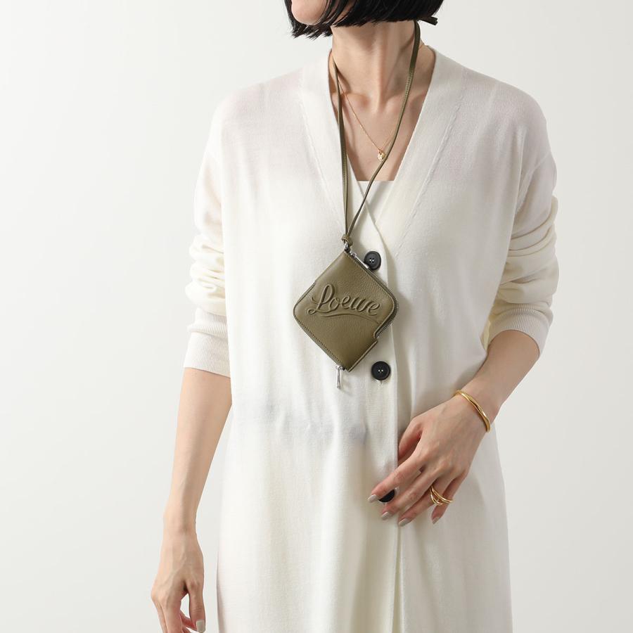 ロエベ　LOEWE ストライプ付き　ラウンド　ケース　未使用品 LOEWE（ロエベ） フラグメントケース C565W70X02 メンズ レザー コイン