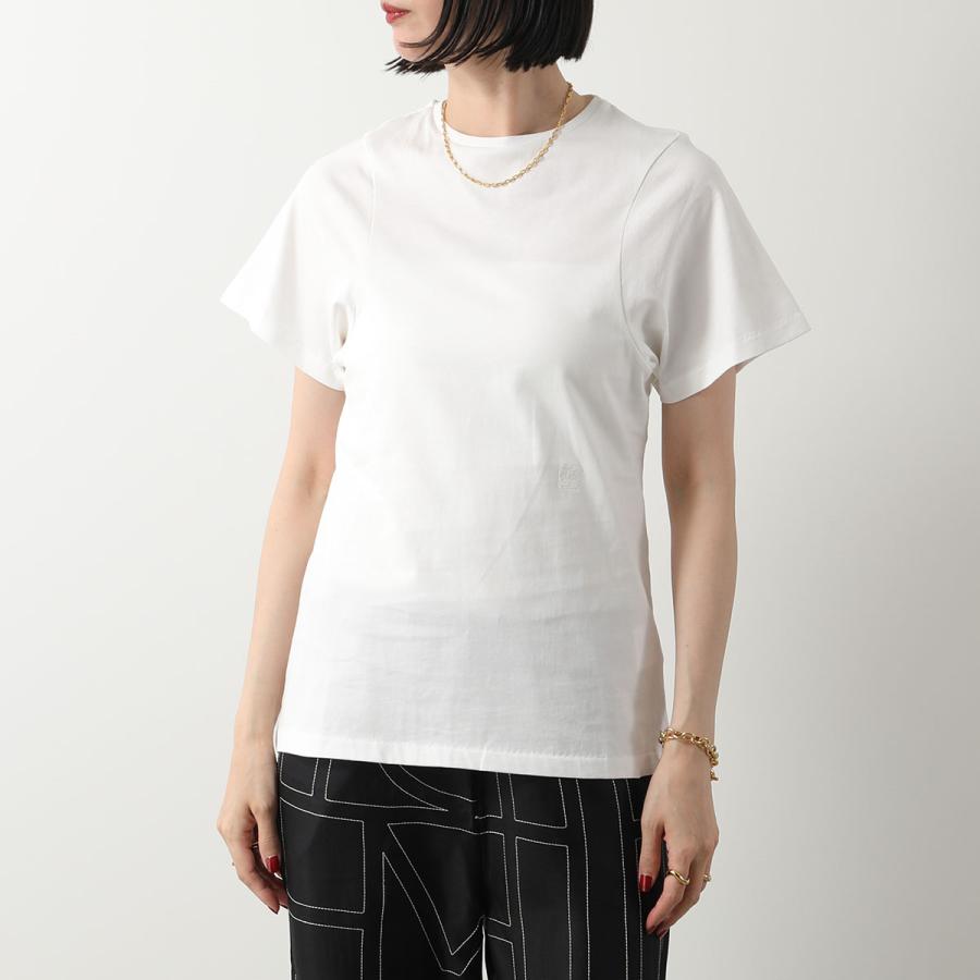 トーテム TOTEME オーガニック コットン ジャージ 半袖 Tシャツ 白 TOTEME（トーテム） Tシャツ STRAIGHT COTTON TEE 232 5043 786