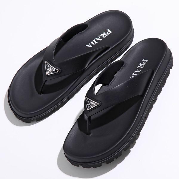 PRADA プラダ トングサンダル 1Y420N 3LKK レディース トライアングル 