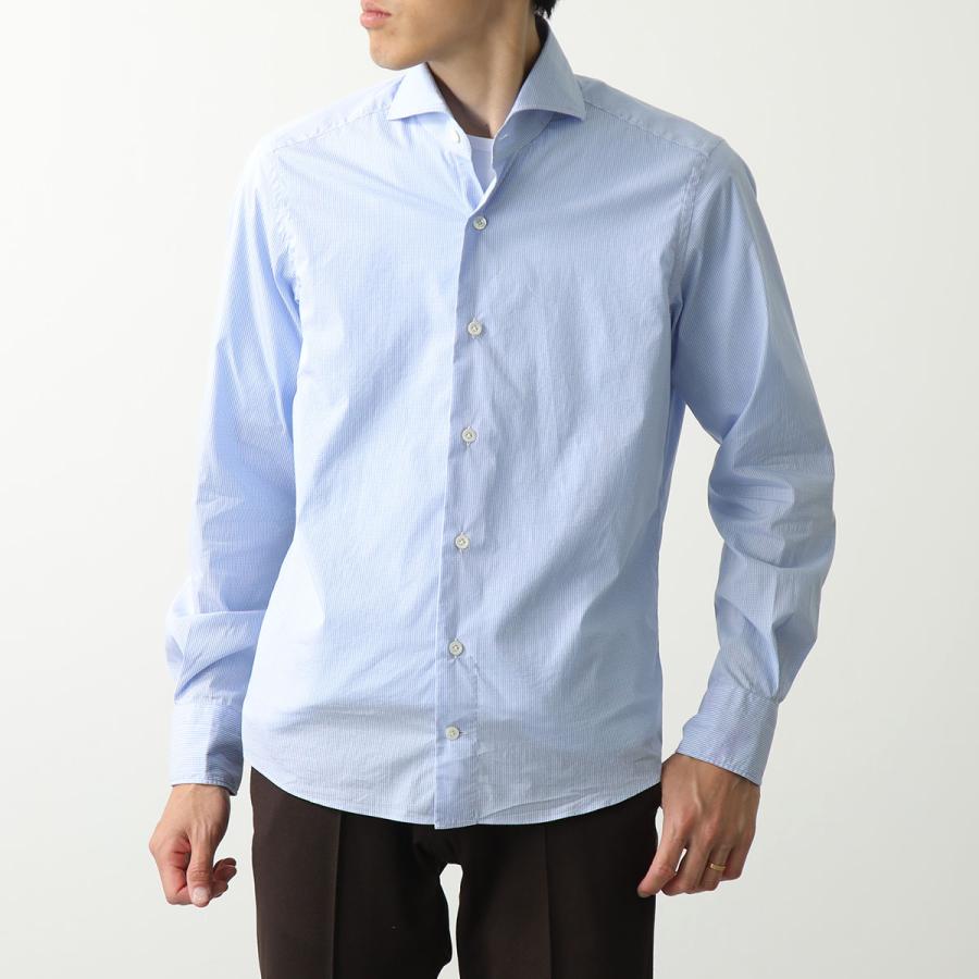 GIANNETTO／ジャンネット／vinci fit／ギンガムチェック／ブルー GIANNETTO ジャンネット シャツ VINCI FIT ヴィンチフィット