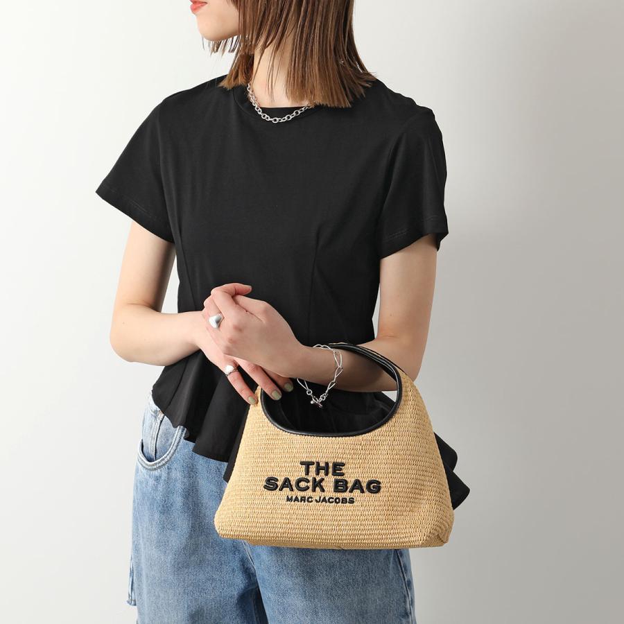 MARC JACOBS マークジェイコブス かごバッグ THE WOVEN MINI SACK BAG 2S4HSH054H03 レディース ハンドバッグ カゴバッグ ロゴ 刺繍 鞄 255/NATURAL｜s-musee｜04
