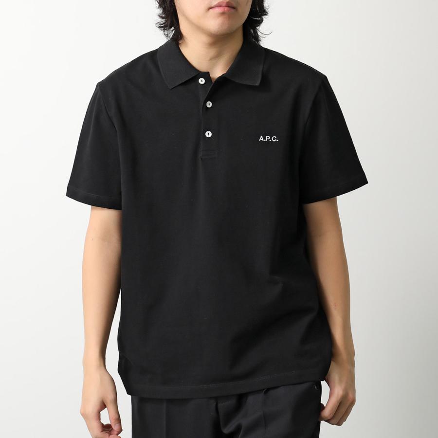 APC A.P.C. アーペーセー ポロシャツ polo carter COGWZ H26342 メンズ 半袖 ちびロゴ刺繍 コットン 鹿の子の画像