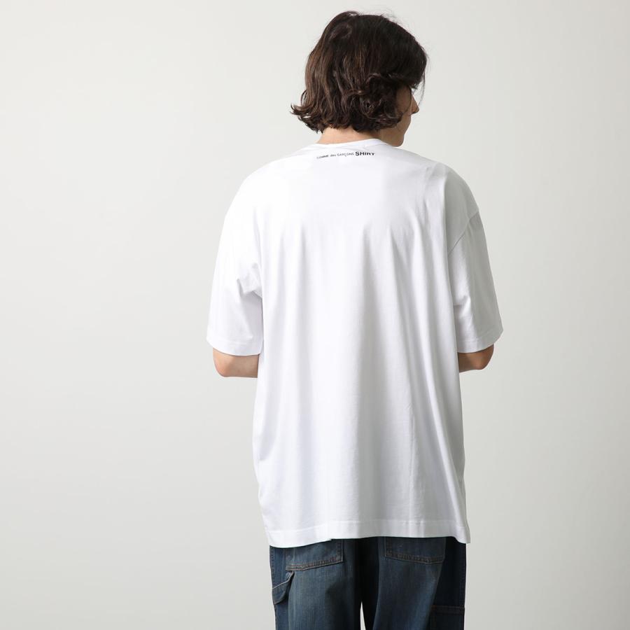 COMME des GARCONS SHIRT コムデギャルソン 半袖 Tシャツ FM T012 S24 メンズ クルーネック コットン ロゴT オーバーサイズ カラー2色｜s-musee｜15