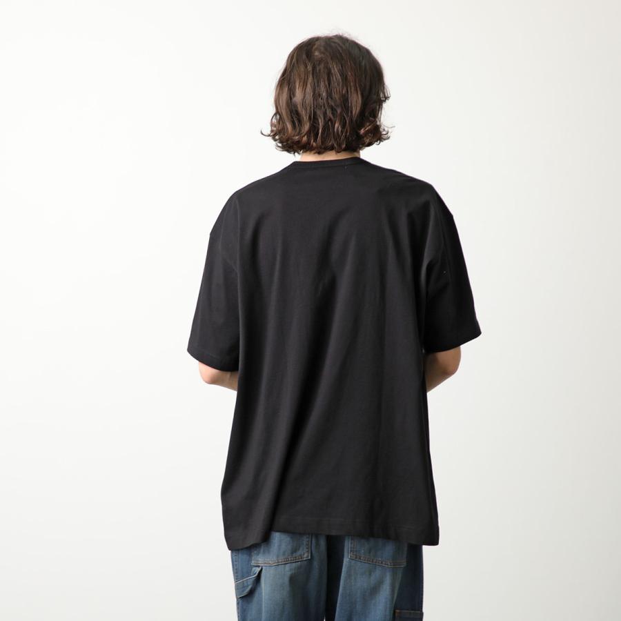 ブラック コムデギャルソン 半袖Tシャツ 背中にポリエステル黒ライン縫い付け M ブラック コムデギャルソン 半袖Tシャツ 背中にポリエステル黒ライン