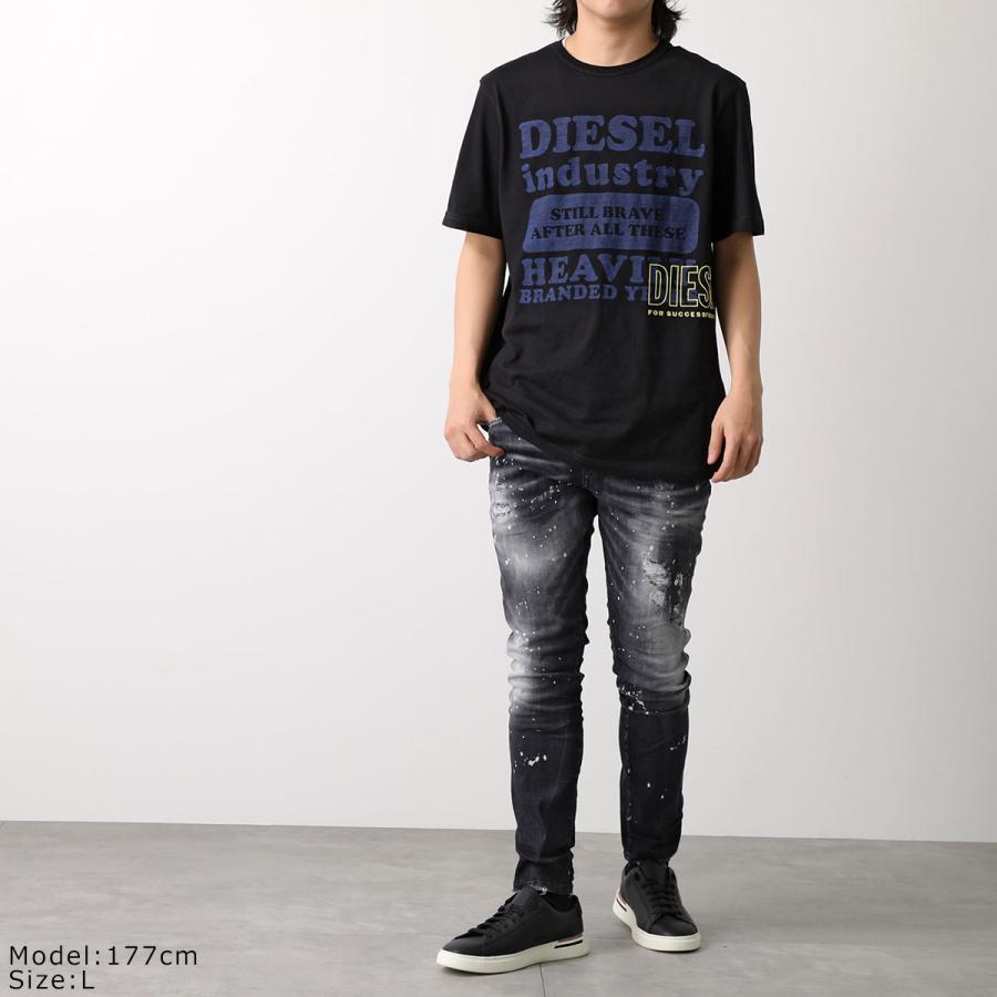 DIESEL ディーゼル Tシャツ T Just N9 A12355 0KKAK メンズ トップス ロゴ クルーネック レギュラーフィット カラー2色｜s-musee｜06