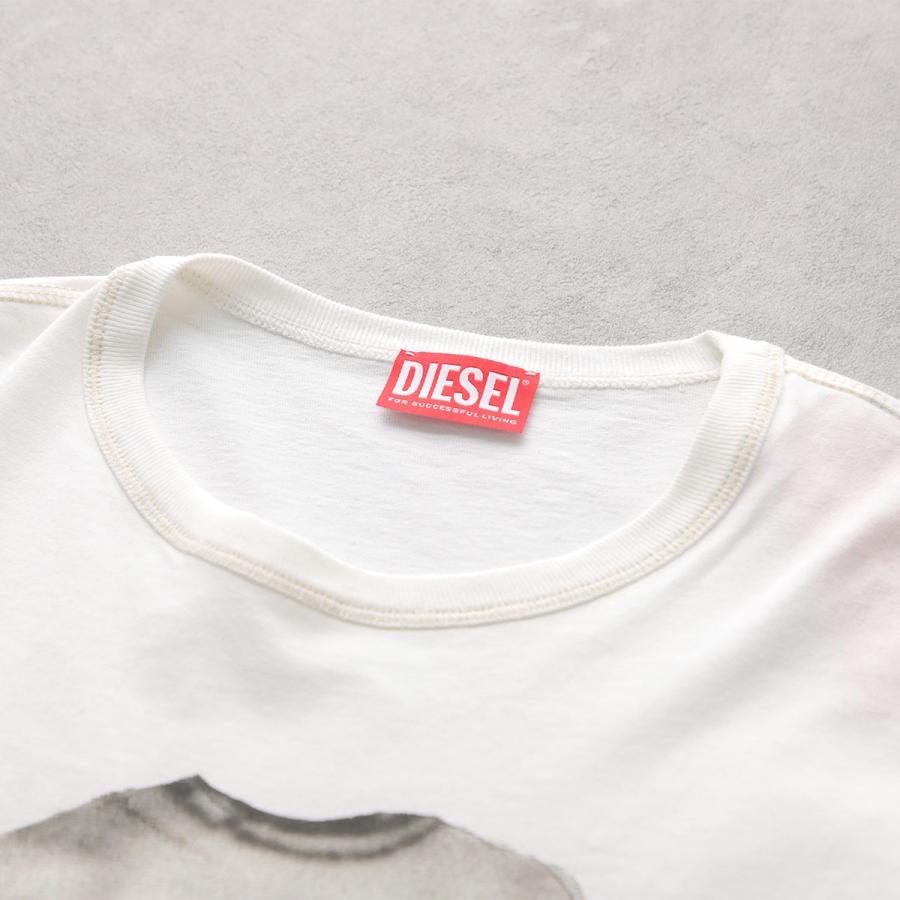 DIESEL×ロゼル　コラボTシャツ ディーゼル DIESEL T-WASH-POFF A085260JYYF 半袖Tシャツ 2