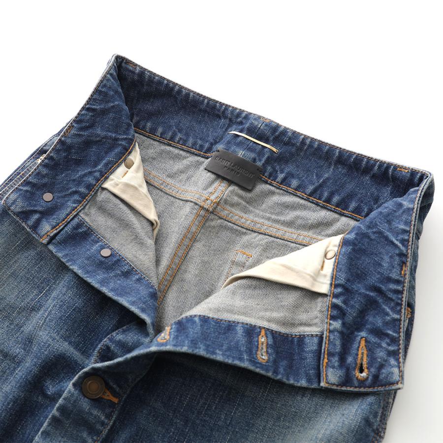 SAINT LAURENT サンローラン デニムスカート 663874 Y945Q レディース