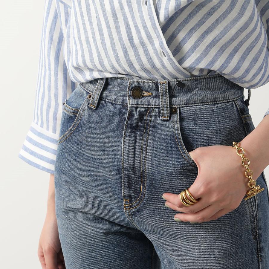 SAINT LAURENT デニム　ジーンズ MICK long jeans in nonza blue denim in Blue | Saint Laurent | YSL