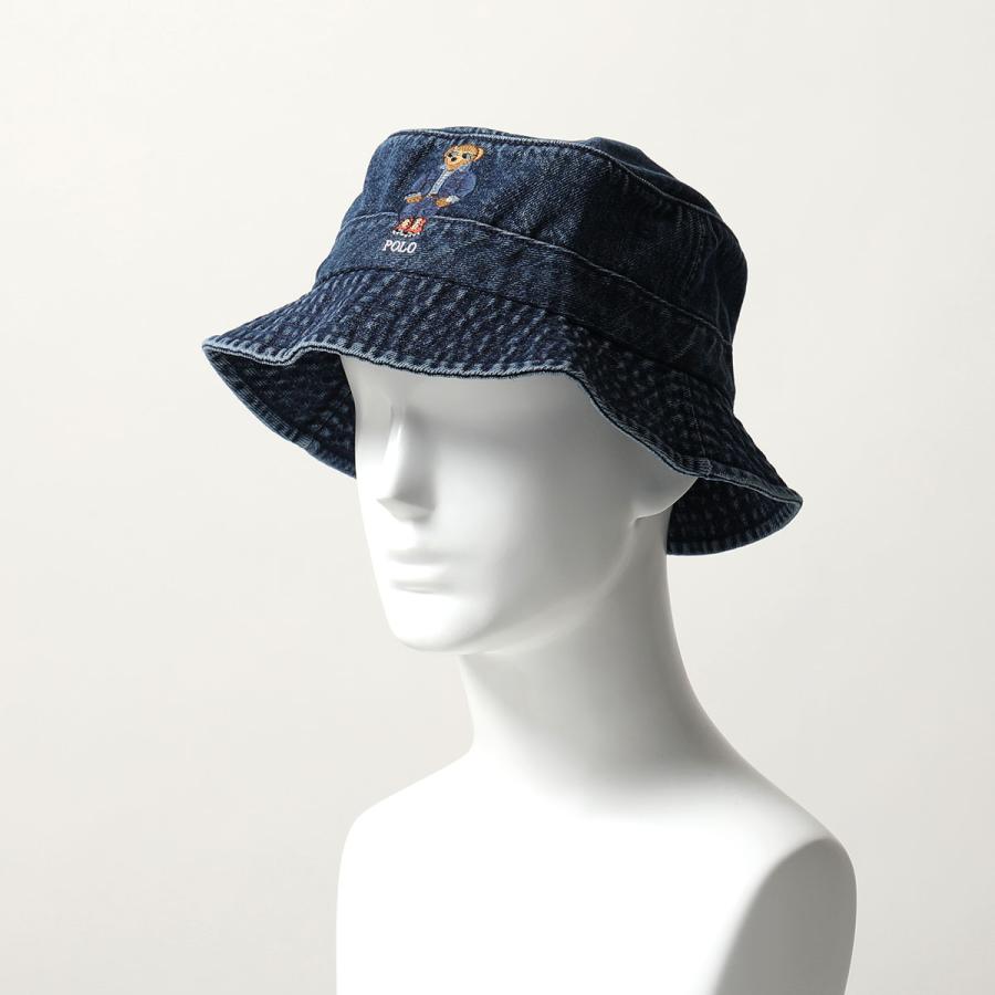 POLO Ralph Lauren ポロ ラルフローレン バケットハット BEAR BUCKET HAT 710935295 メンズ ポロベア デニム 刺繍 ロゴ 帽子 001/BLUE｜s-musee｜03