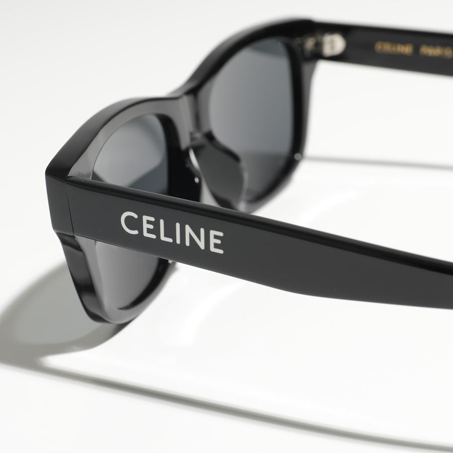 CELINE セリーヌ サングラス 4S249CPLB.38NO CL40249U 01A メンズ スクエア型 ウェリントン型 ロゴ メガネ 眼鏡 セルフレーム アイウェア BLACK