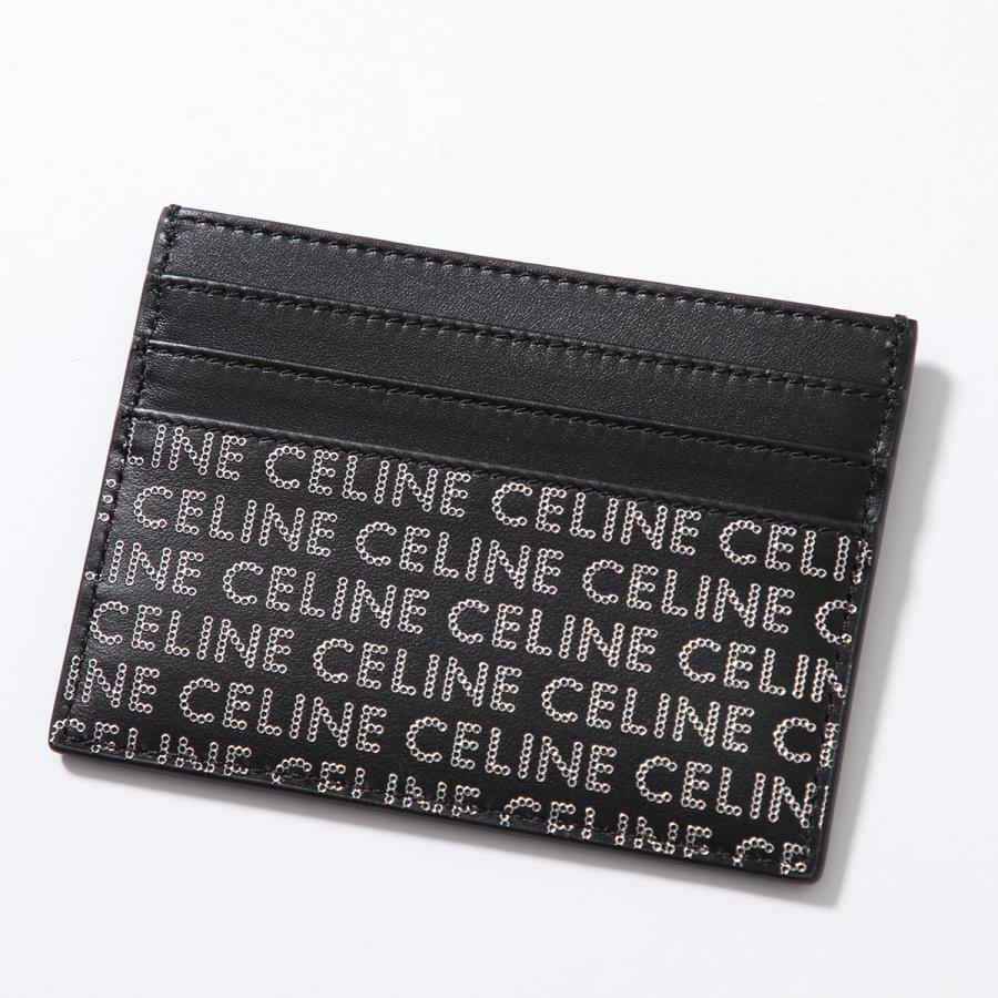 新品 CELINE カードホルダー ケース付き ロゴ ネイビー セリーヌ 新品 CELINE カードホルダー コインケース付き ロゴ ネイビー
