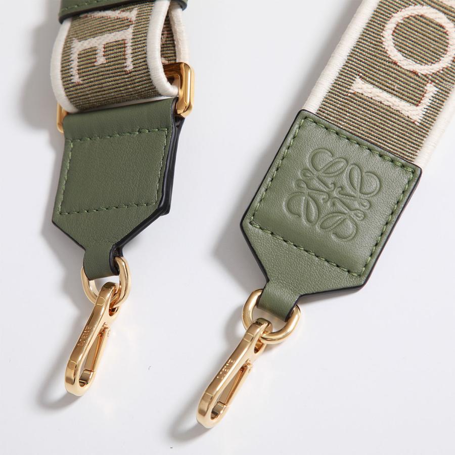 LOEWE ロエベ ショルダーベルト ANAGRAM STRAP アナグラム C073T87X17 レディース ジャカードロゴ バッグストラップ ベルト単品 4364/GREEN/AV｜s-musee｜06